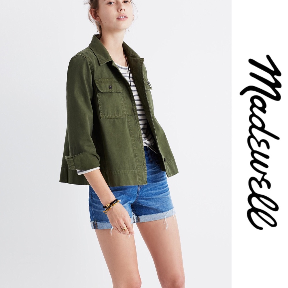 Madewell Northward Cropped Army Jacket